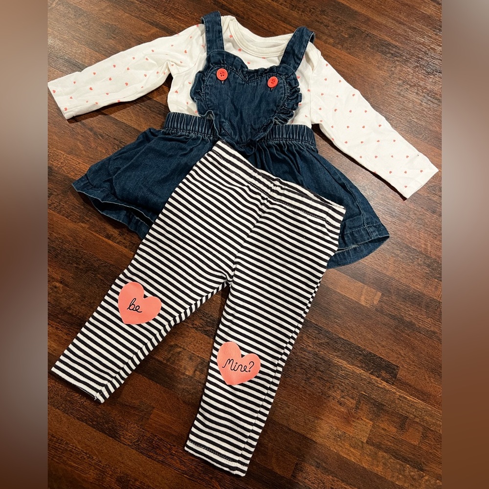 Cat and Jack Valentines outfit. 6-9 months